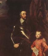 Anthony Van Dyck The Count of Arundel and his son Thonmas (mk08) oil on canvas